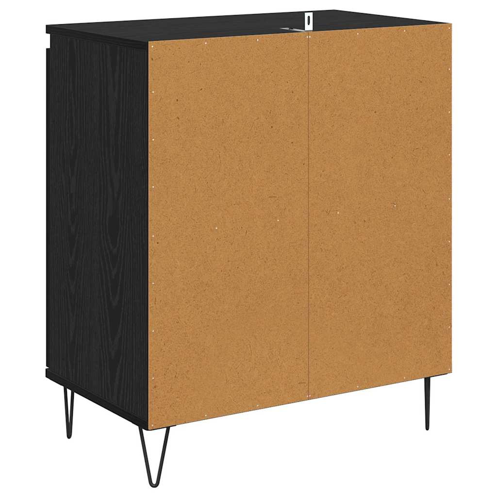 Credenza Rovere Nero 60 x 35 x 70 cm Legno multistrato