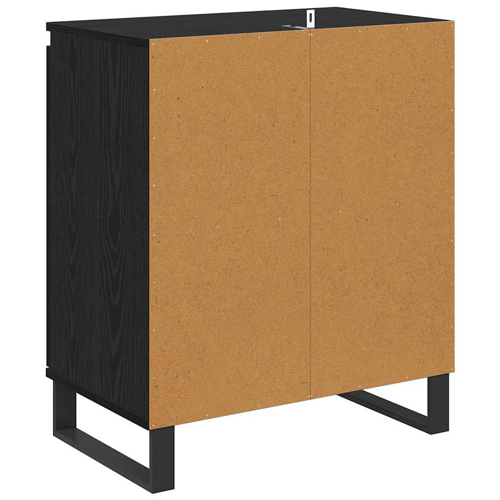 Credenza Rovere Nero 60 x 35 x 70 cm Legno multistrato