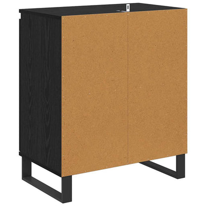 Credenza Rovere Nero 60 x 35 x 70 cm Legno multistrato