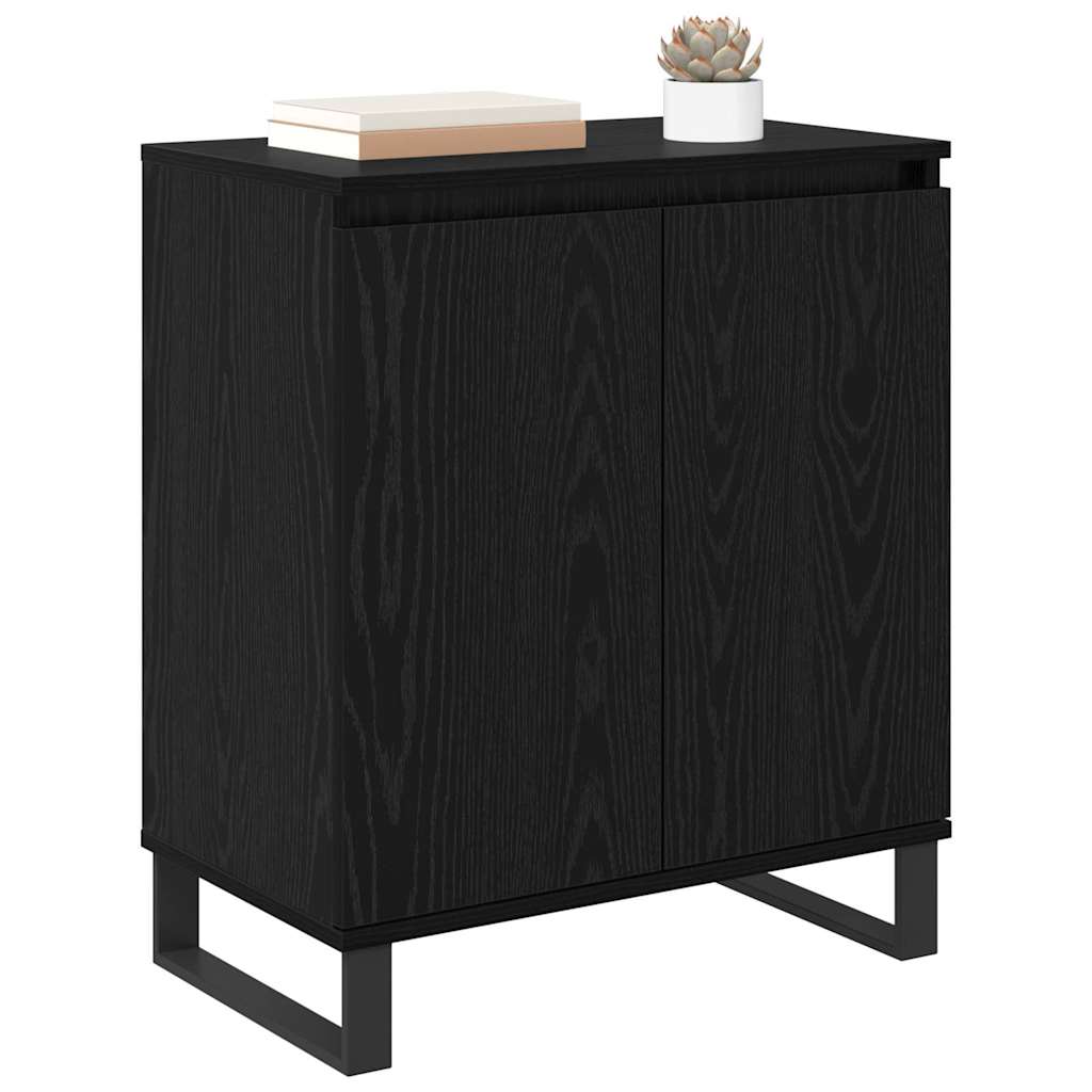 Credenza Rovere Nero 60 x 35 x 70 cm Legno multistrato