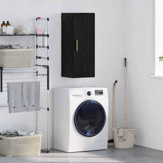 Pensile Rovere Nero 34,5 x 34 x 90 cm Legno multistrato