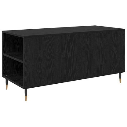 Tavolino da salotto con cassetto Rovere Nero 102 x 44,5 x 50 cm
