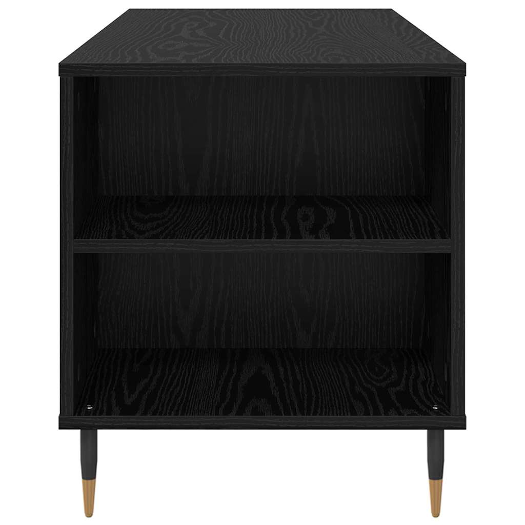 Tavolino da salotto con cassetto Rovere Nero 102 x 44,5 x 50 cm