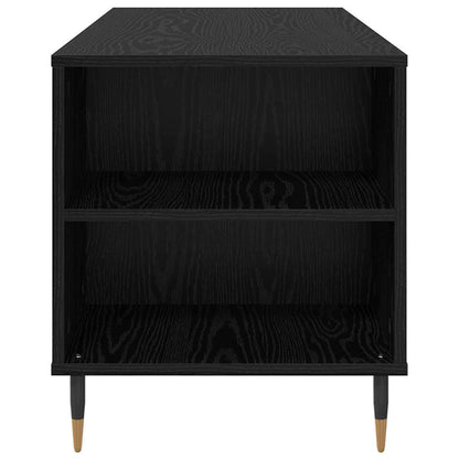 Tavolino da salotto con cassetto Rovere Nero 102 x 44,5 x 50 cm
