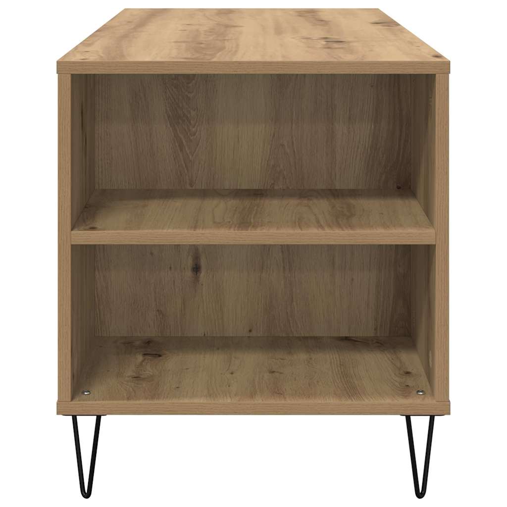 Tavolino da salotto Rovere artigianale 102 x 44,5 x 50 cm