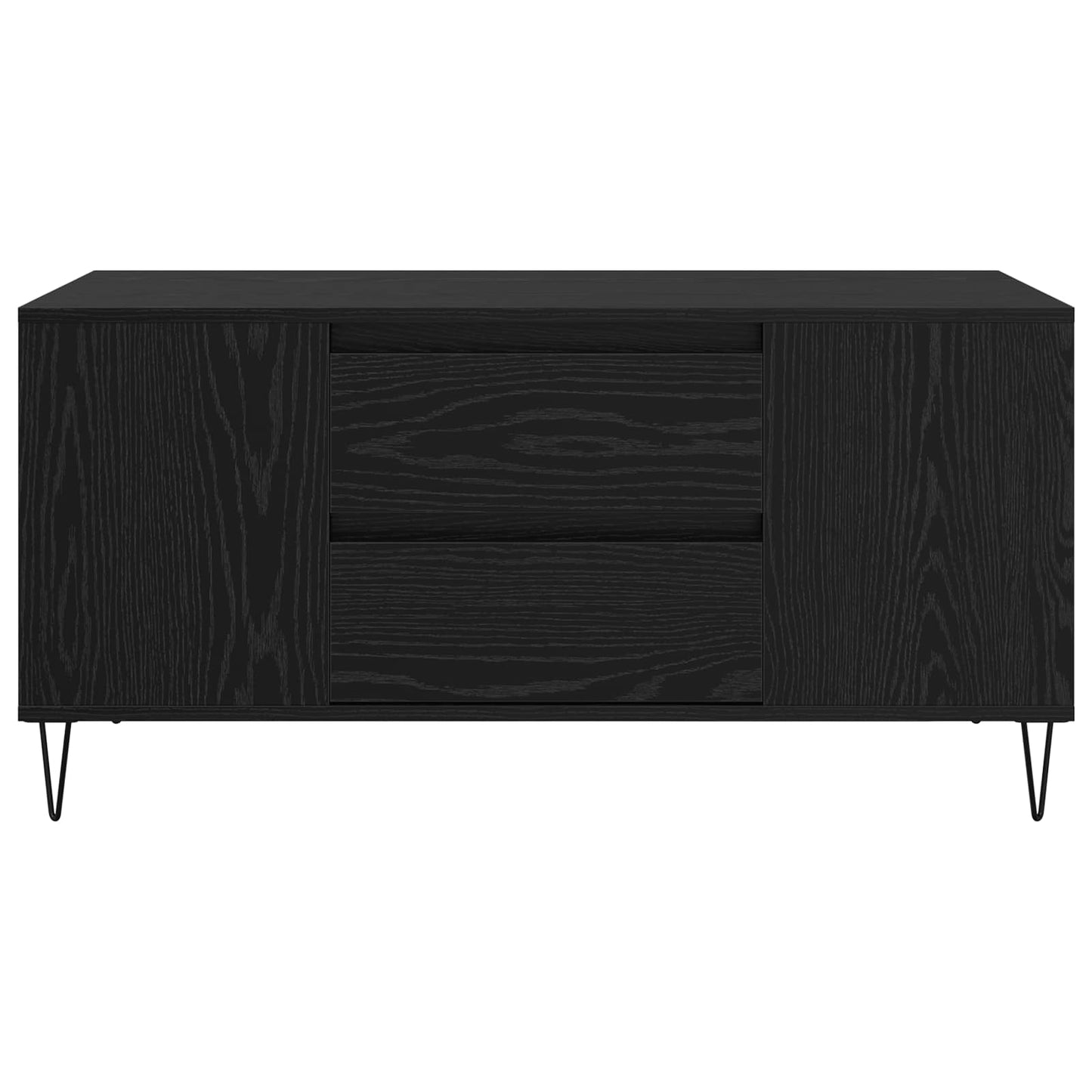 Tavolino da salotto con cassetto Rovere Nero 102 x 44,5 x 50 cm | homemem39