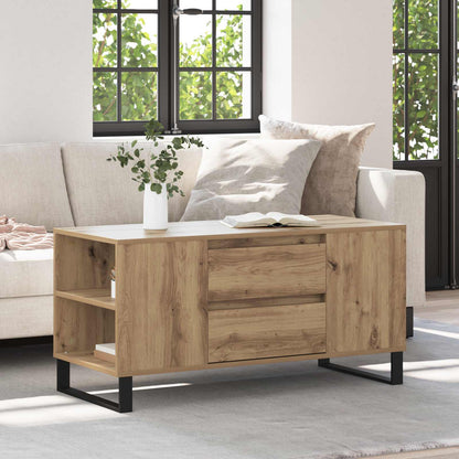 Tavolino da salotto Rovere artigianale 102 x 44,5 x 50 cm | homemem39