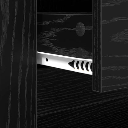 Tavolino da salotto Rovere Nero 102 x 44,5 x 50 cm