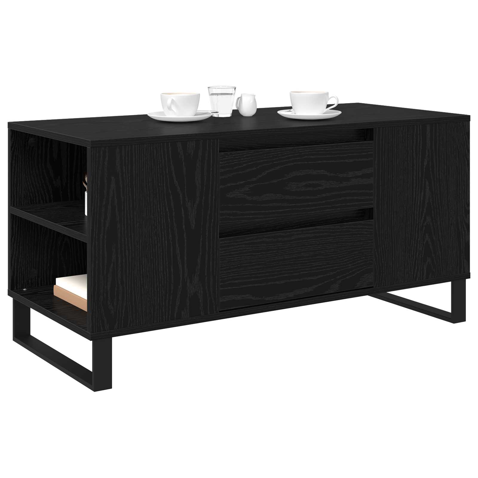 Tavolino da salotto Rovere Nero 102 x 44,5 x 50 cm | homemem39
