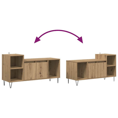 Mobile TV Rovere artigianale 100 x 35 x 55 cm Legno multistrato | homemem39