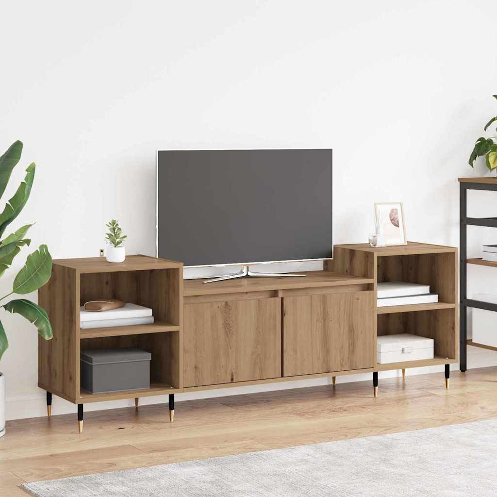 Mobile TV Rovere artigianale 160 x 35 x 55 cm Legno multistrato