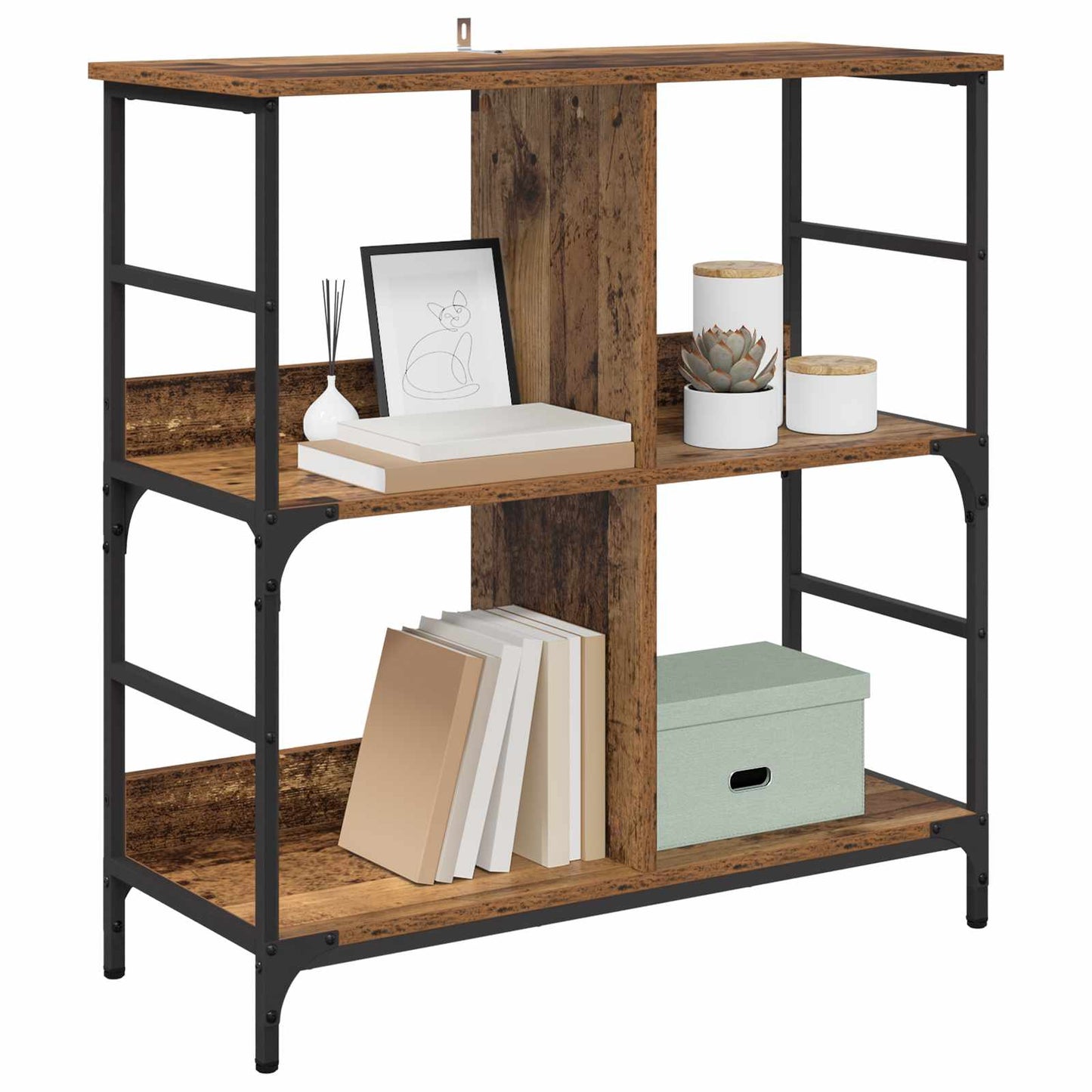 Libreria Legno vecchio 78.5 x 33 x 82 cm Legno multistrato | homemem39