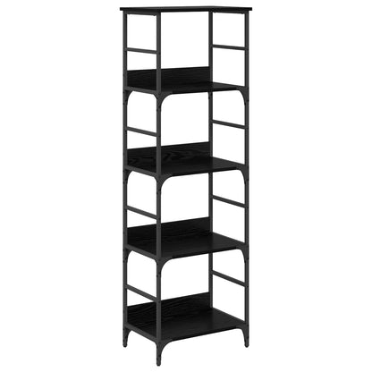 Libreria Rovere Nero 50 x 33 x 153 cm Legno multistrato | homemem39