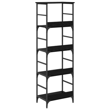 Libreria Rovere Nero 50 x 33 x 153 cm Legno multistrato | homemem39