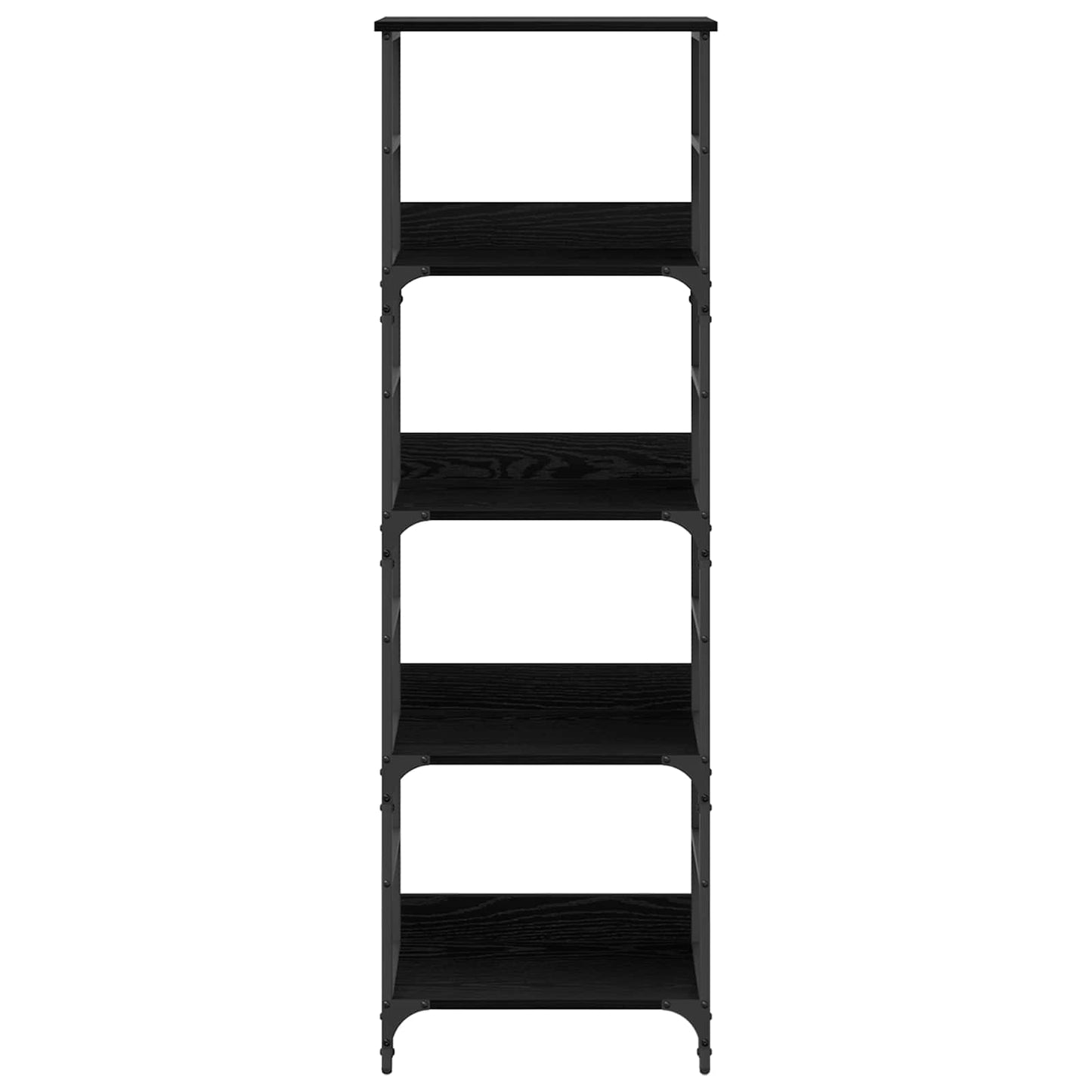 Libreria Rovere Nero 50 x 33 x 153 cm Legno multistrato | homemem39