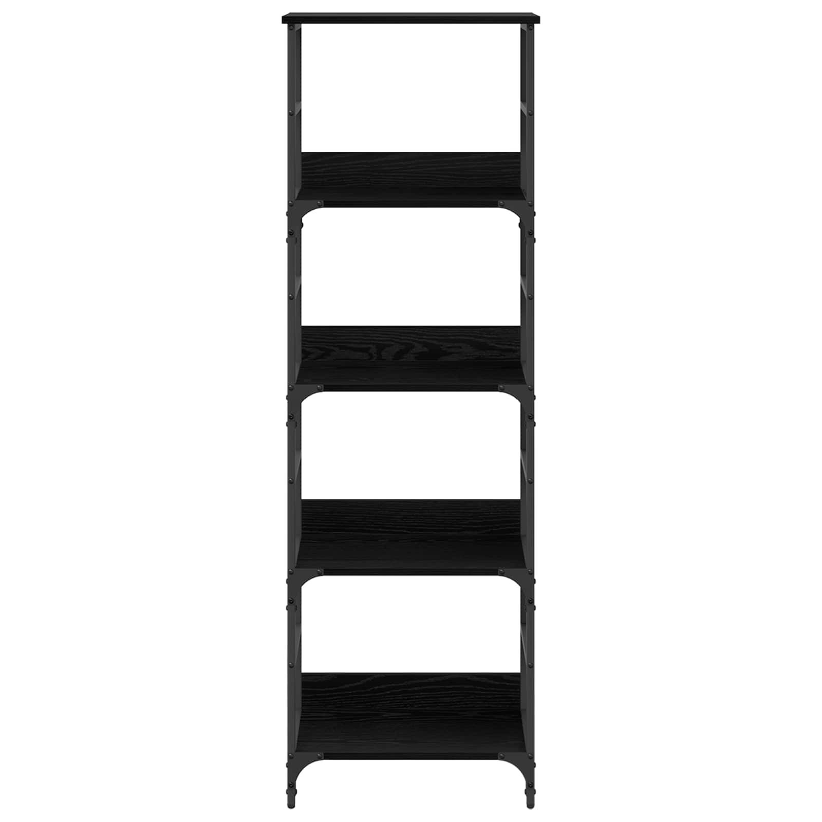 Libreria Rovere Nero 50 x 33 x 153 cm Legno multistrato | homemem39