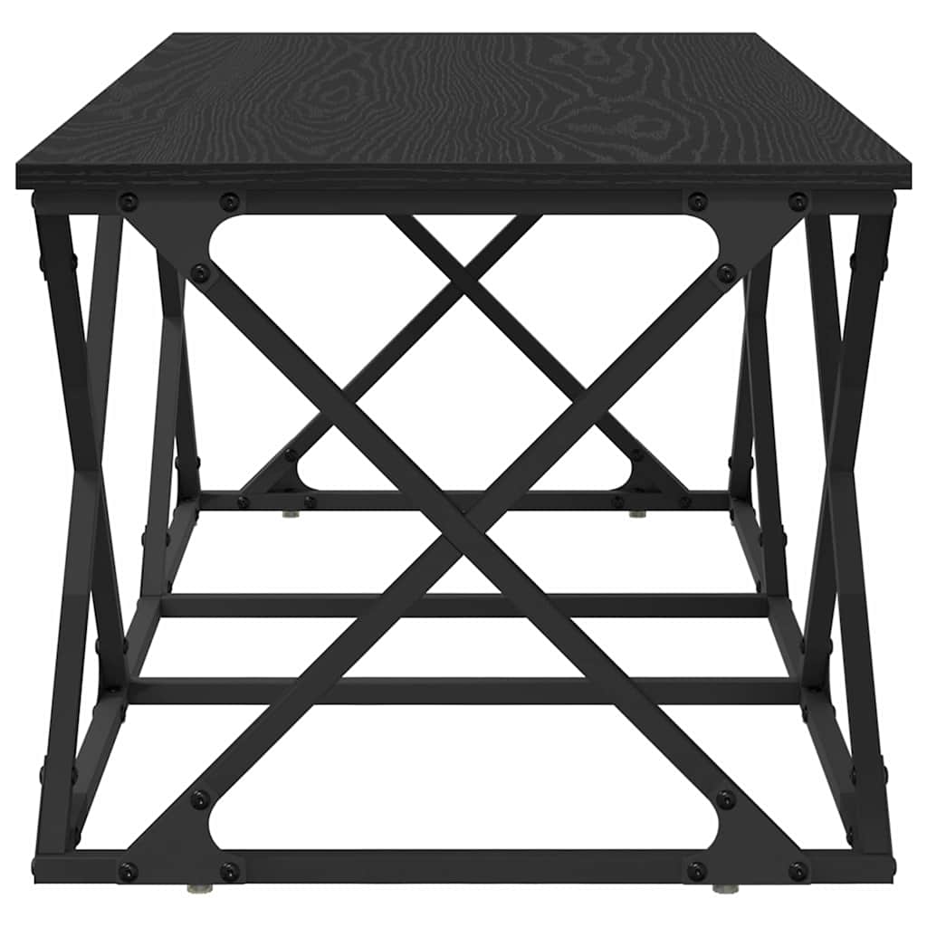 Tavolino da salotto Rovere nero 100 x 49 x 40 cm