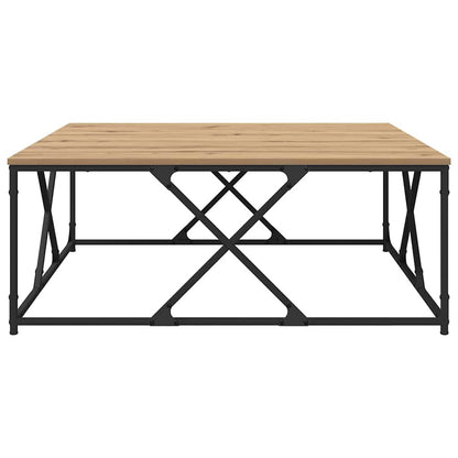 Tavolino da salotto rovere artigianale 100 x 100 x 40 cm