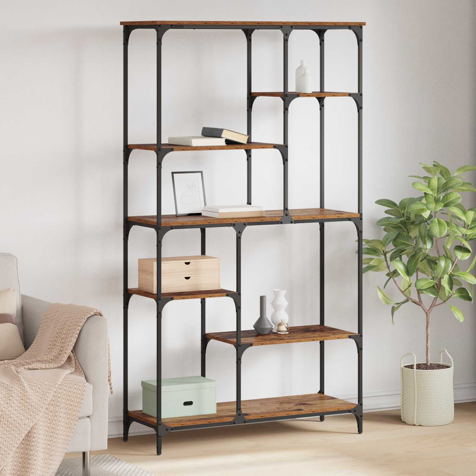 Libreria Legno vecchio 99 x 35,5 x 176 cm Legno multistrato | homemem39