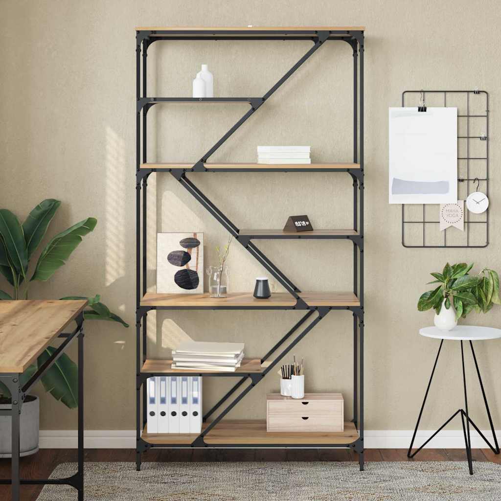 Libreria Rovere artigianale 91 x 36 x 176 cm Legno multistrato