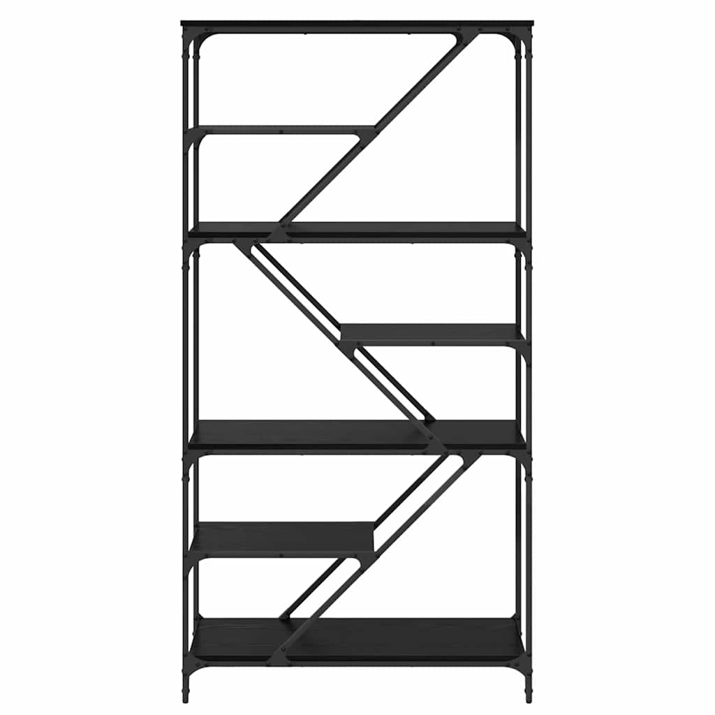 Libreria Rovere Nero 91 x 36 x 176 cm Legno multistrato