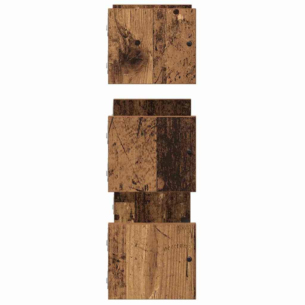 Set mensole da parete 3 pcs Legno vecchio 40x16x14cm