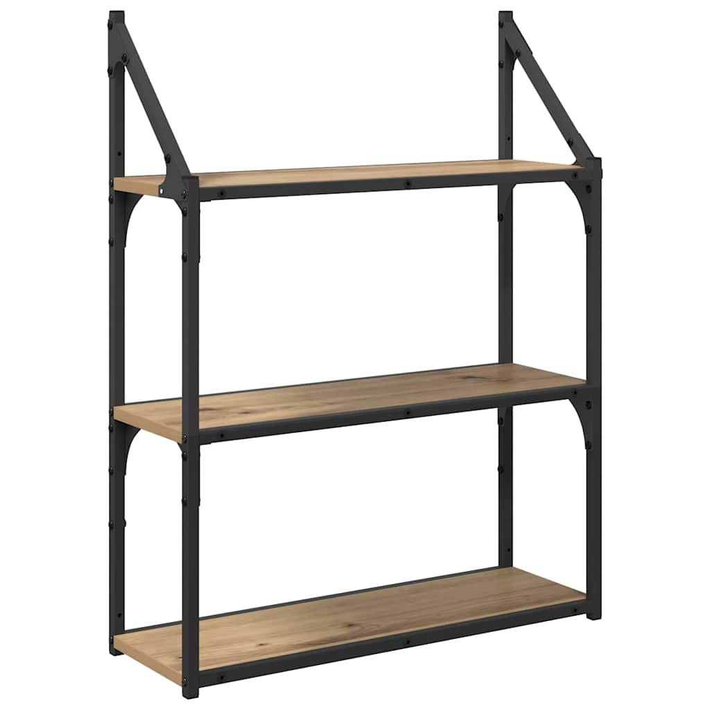 Scaffale da parete Rovere artigianale 60 x 21 x 78,5 cm