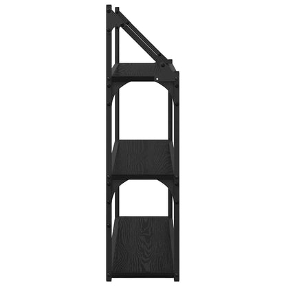 Scaffale da parete Rovere Nero 60 x 21 x 78,5 cm