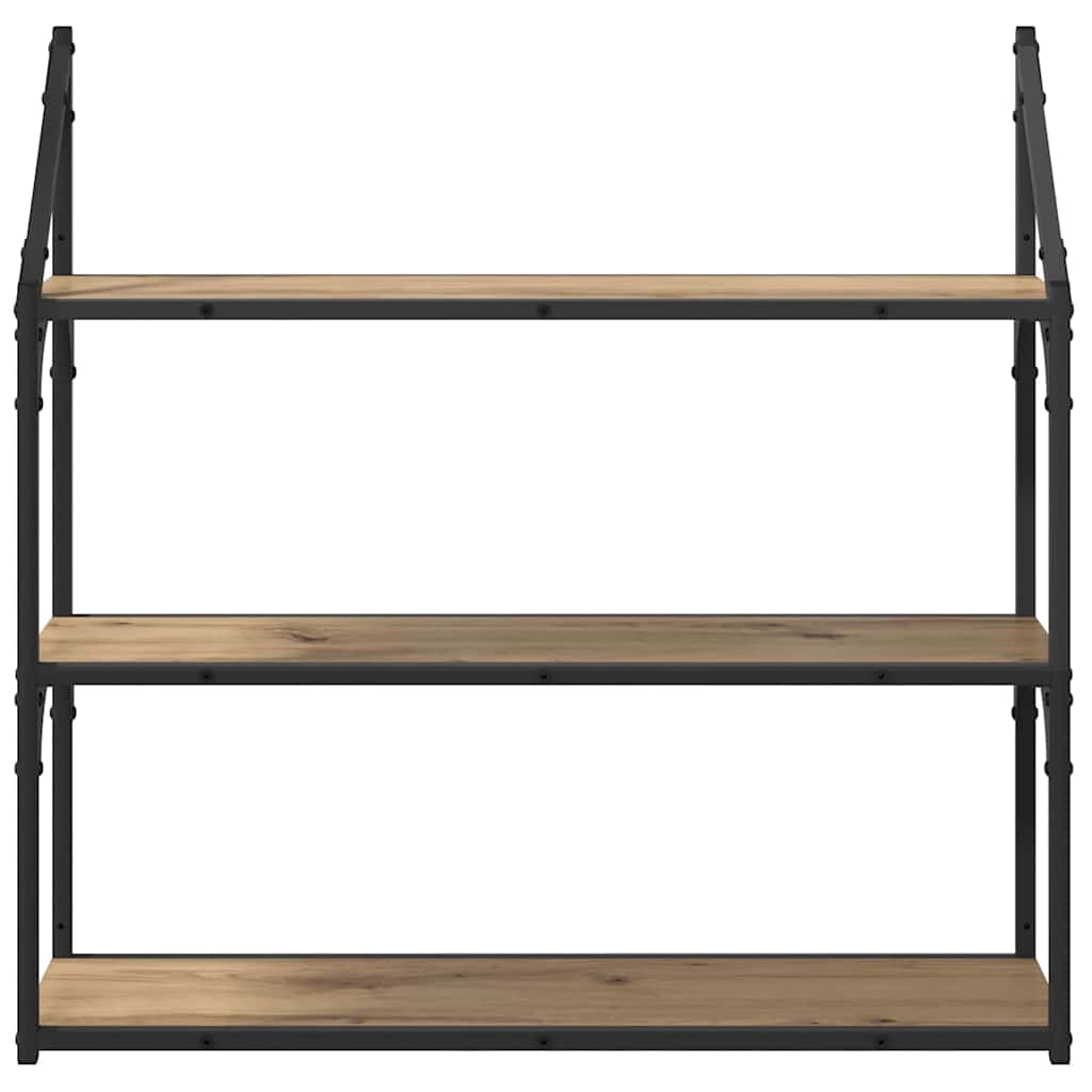 Scaffale da parete Rovere artigianale 80 x 21 x 78,5 cm
