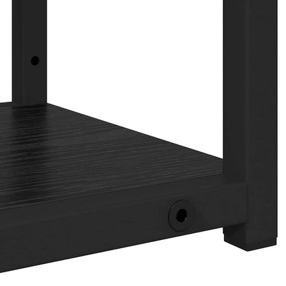 Scaffale da parete Rovere Nero 80 x 21 x 78,5 cm