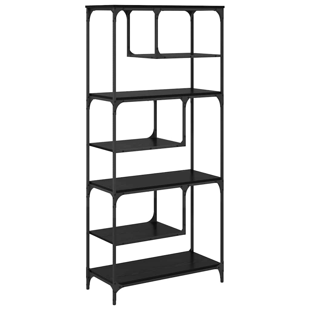 Libreria Rovere nero 81 x 36 x 176 cm Legno multistrato