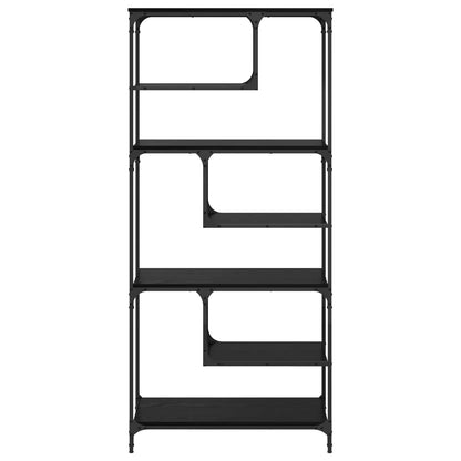 Libreria Rovere nero 81 x 36 x 176 cm Legno multistrato | homemem39