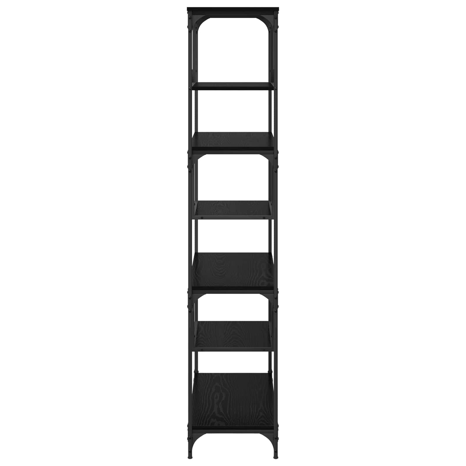 Libreria Rovere nero 81 x 36 x 176 cm Legno multistrato | homemem39