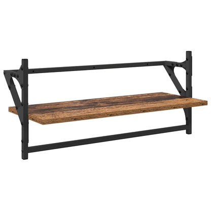 Set mensole da parete 6 pcs Legno vecchio 100 x 25 x 30 cm