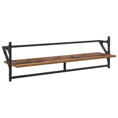 Set mensole da parete 6 pcs Legno vecchio 100 x 25 x 30 cm | homemem39