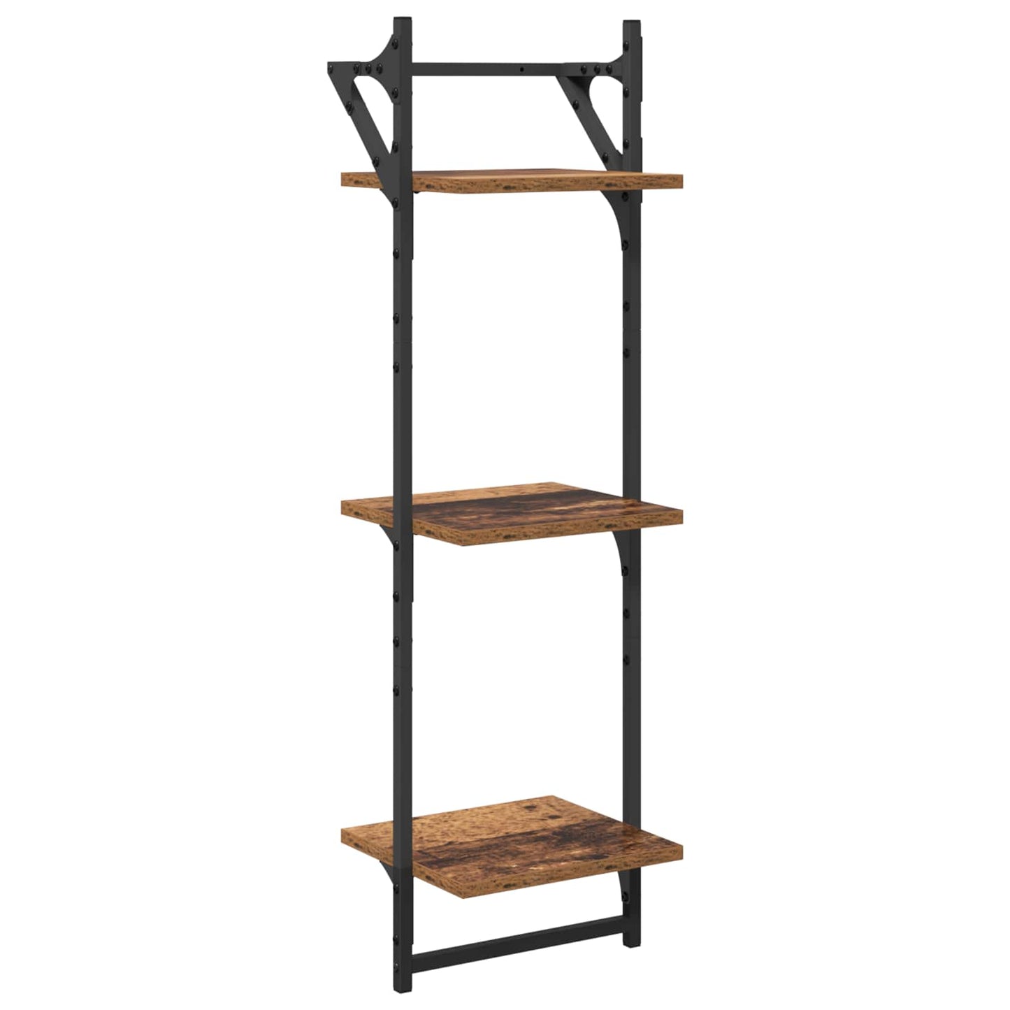 Set mensole da parete 6 pcs Legno vecchio 100 x 25 x 30 cm | homemem39