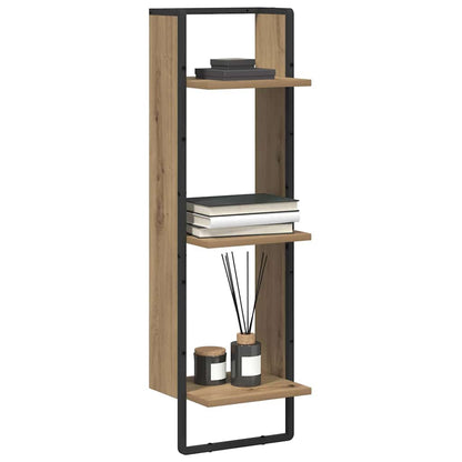 Scaffale da parete Rovere artigianale 30 x 25 x 100 cm