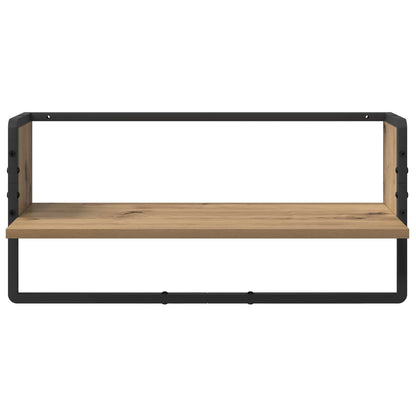 Set mensole da parete A parete 4 pcs Rovere artigianale | homemem39