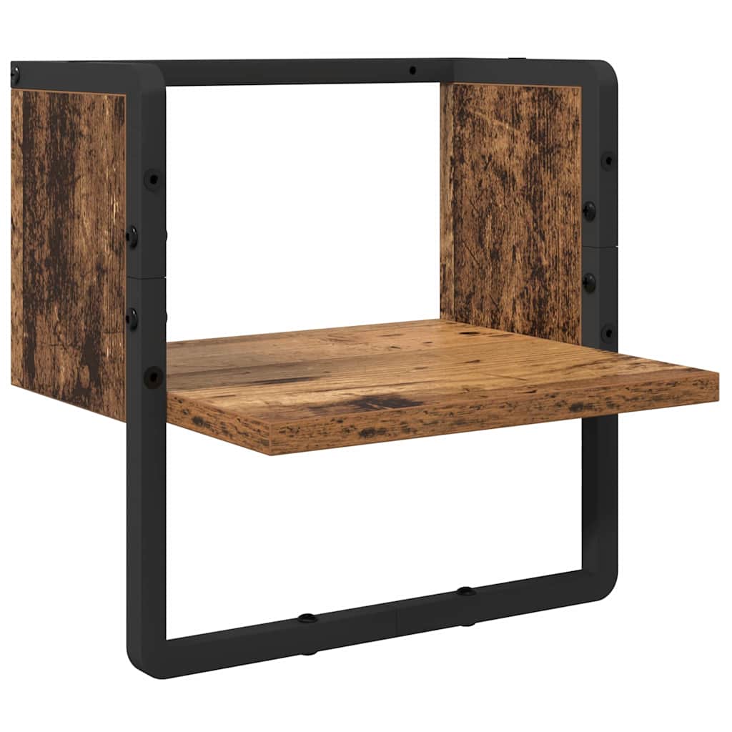 Set mensole da parete 6 pcs Legno vecchio 100 x 25 x 30 cm