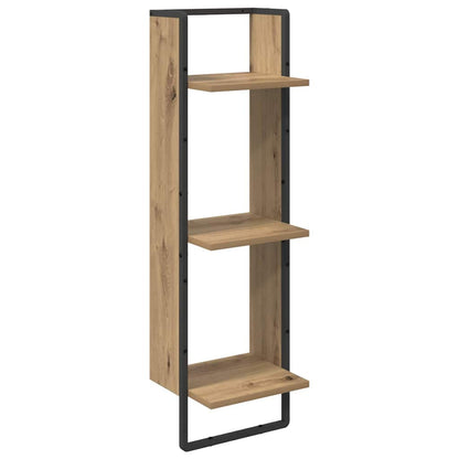 Set mensole da parete 6 pcs Rovere artigianale 100 x 25 x 30 cm