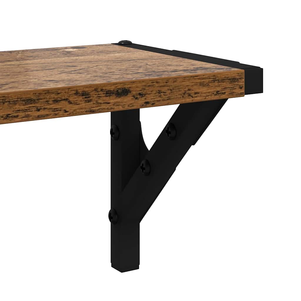 Scaffali da parete 2 pcs Legno vecchio 60 x 15 x 15,5 cm