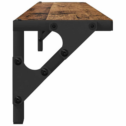 Scaffali da parete 2 pcs Legno vecchio 60 x 15 x 15,5 cm