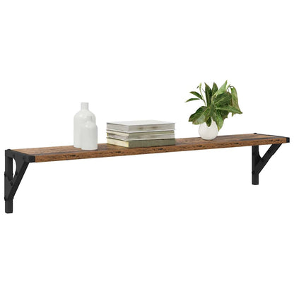 Scaffali da parete 2 pcs Legno vecchio 80 x 15 x 15,5 cm