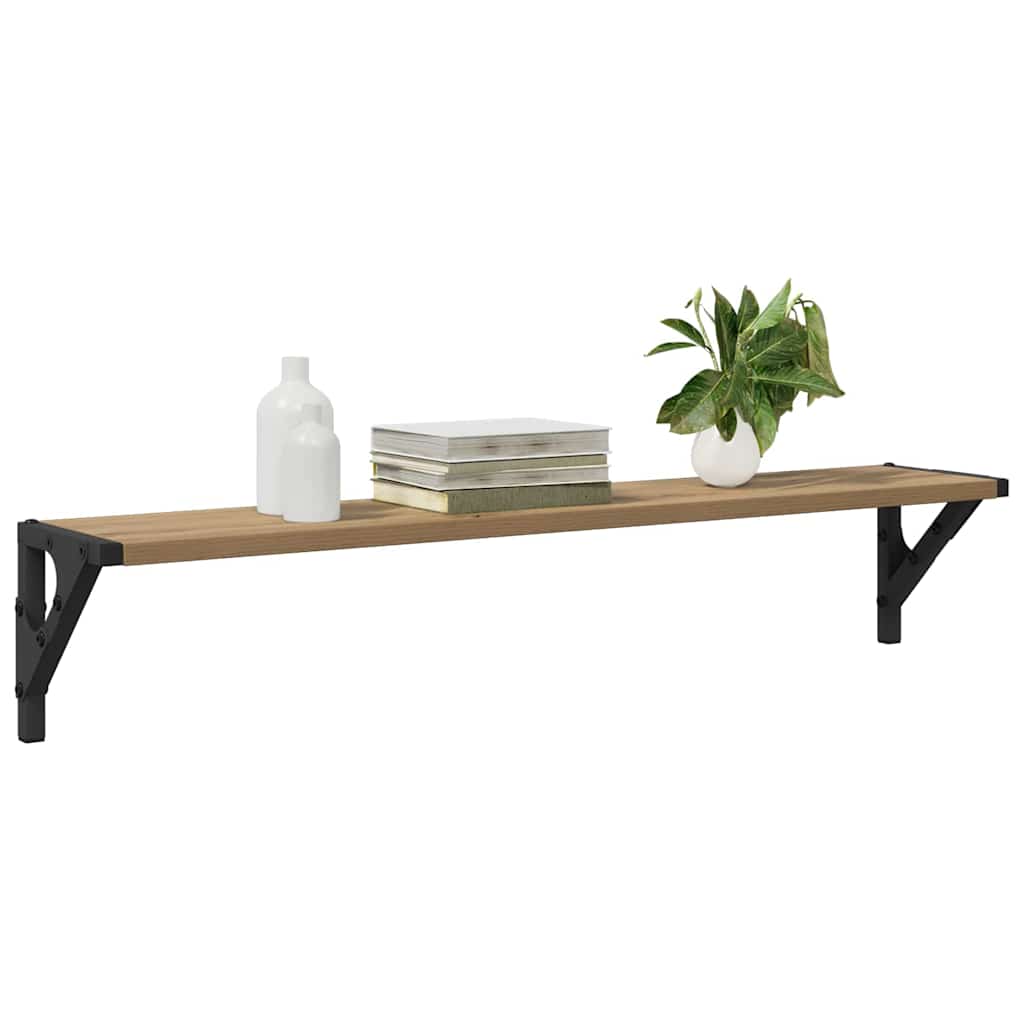 Scaffali da parete 2 pcs Rovere artigianale 80 x 15 x 15,5 cm