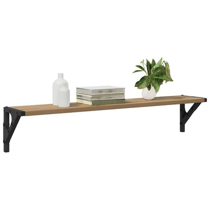 Scaffali da parete 2 pcs Rovere artigianale 80 x 15 x 15,5 cm