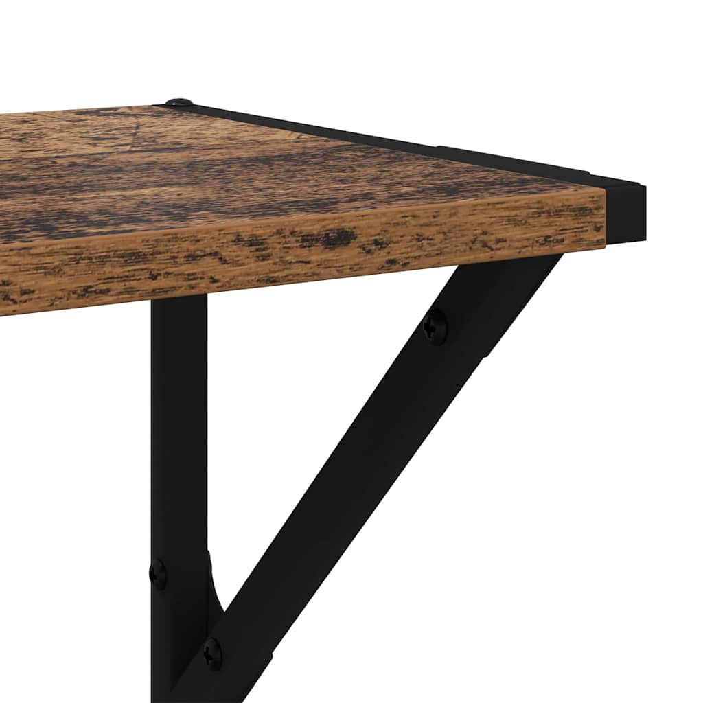 Scaffali da parete 2 pcs Legno vecchio 60 x 25 x 25,5 cm