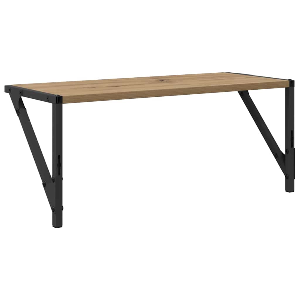 Scaffali da parete 2 pcs Rovere artigianale 60 x 25 x 25,5 cm