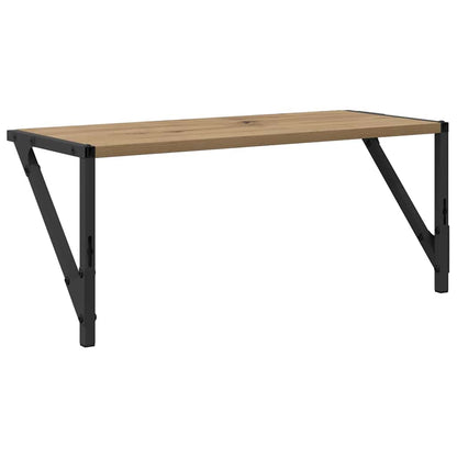 Scaffali da parete 2 pcs Rovere artigianale 60 x 25 x 25,5 cm