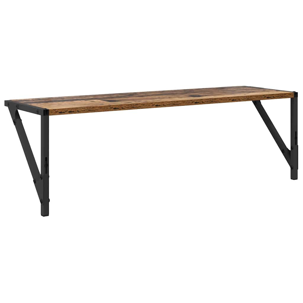 Scaffali da parete 2 pcs Legno vecchio 80 x 25 x 25,5 cm