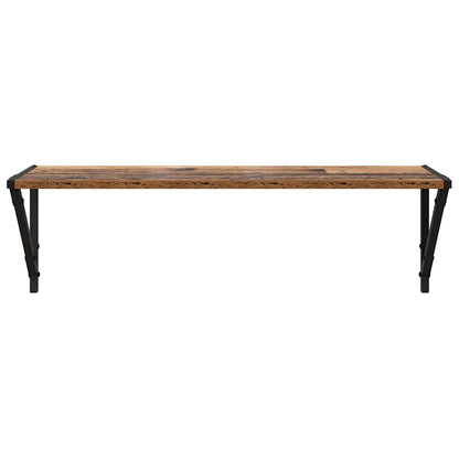 Scaffali da parete 2 pcs Legno vecchio 80 x 25 x 25,5 cm